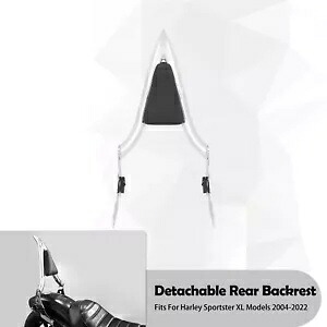 取り外し可能なクロームシーシーバー助手席背もたれハーレースポーツスターXL 04アップに適合 Detachable Chrome Sissy Bar Passenger Backrest Fit For Harley Sportster XL 04 Up 【並行輸入品】