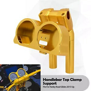 ハンドルバーライザー 2 ゴールド計器ハウジング付き ハーレーロードグライド 15-23 に適合 Handlebar Riser W/ 2 Gold Instrument Housing Fit For Harley Road Glide 15-23 【並行輸入品】 61,105円