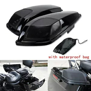ブラック サドルバッグ スピーカー カットアウト蓋 グリル付き エレクトラ ストリート グライド 14 アップに適合 Black Saddlebag Speaker Cutout Lid w/ Grills Fit For Electra Street Glide 14-up 【並行輸入品】|カスタムパーツ WORLD倉庫