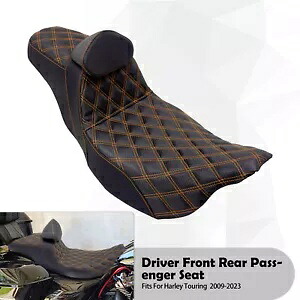 ステップアップ拡張助手席運転席背もたれ付きハーレーツーリング 09 以降に適合 Step-Up Extended Passanger Driver Seat W/ Backrest Fit For Harley Touring 09 up 【並行輸入品】 73,810円