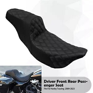 運転席助手席ツーアップシートフロントリアフィットハーレーストリートグライド FLHX 2009-23 Driver Passenger Two Up Seat Front Rear Fit For Harley Street Glide FLHX 2009-23 【並行輸入品】