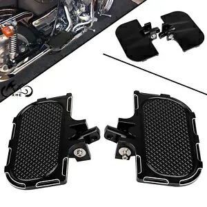 CNC カットミニフロアボードハーレーツーリングソフテイルダイナロードキング FLTR アイアン 883 用 CNC Cut Mini Floorboards For Harley Touring Softail Dyna Road King FLTR Iron 883画像