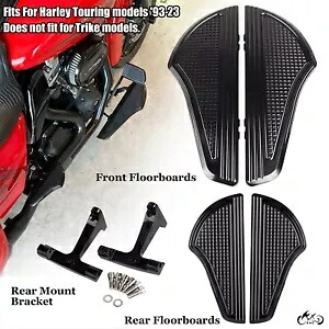 CNC ライダー ドライバー & パッセンジャー フロアボード ブラケット ハーレー ロード グライド 1993-2023 用 CNC Rider Driver & Passenger Floorboards Bracket For Harley Road Glide 1993-2023 【並行輸入品】