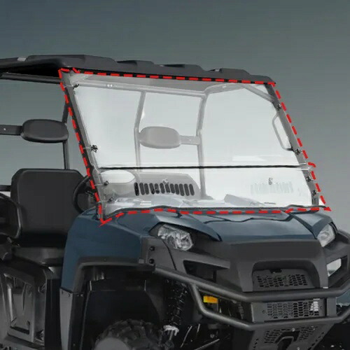 ポラリスレンジャーフルサイズラウンドケージ 570 2017-2024 クリアベントフロントガラス用 FOR POLARIS RANGER FULLSIZE ROUND CAGE 570 2017-2024 CLEAR VENTED WINDSHIELD 【並行輸入品】｜カスタムパーツ WORLD倉庫 56,265円