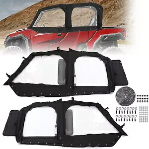 ポラリス一般 XP 4 1000 2 個ソフトキャブエンクロージャ上部ドア (左 + 右) For Polaris General XP 4 1000 2PCS Soft Cab Enclosure Upper Doors （Left + Right） 【並行輸入品】