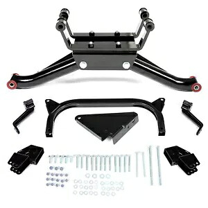 ヤマハ ゴルフカート G22 ガス/電気 2003-2007 ブラック 6 インチ A アームリフトキットスチール For Yamaha Golf Cart G22 Gas/Electric 2003-2007 Black 6'' A-Arm Lift Kit Steel 【並行輸入品】