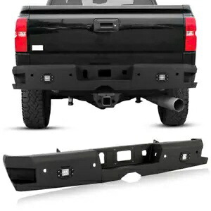 リアステップバンパー LED ライト付き 2014-2018 2019 シボレー シルバラード/GMC シエラ 1500 Rear Step Bumper w/LED Lights For 2014-2018 2019 Chevy Silverado/GMC Sierra 1500 【並行輸入品】