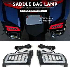 ホンダ ゴールドウィング GL1800 2018- サドルバッグ サドルバッグ ターンシグナル LED ライトランプ For Honda Goldwing GL1800 2018- Saddlebag Saddle Bag Turn Signal LED Lights Lamp 【並行輸入品】