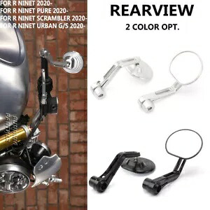 ハンドルバーバックミラーサイドミラー BMW R9T R NINE T 純粋なスクランブラー 2020-2023 Handlebar Rearview Side Mirrors For BMW R9T R NINE T Pure Scrambler 2020-2023 【並行輸入品】