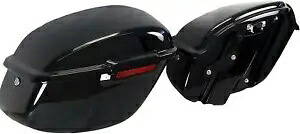 Mutazu ビビッド ブラック ハード サドルバッグ 1994-2003 ハーレー スポーツスター 883 1200 に適合 Mutazu Vivid Black Hard Saddlebags fit 1994-2003 Harley Sportster 883 1200 【並行輸入品】