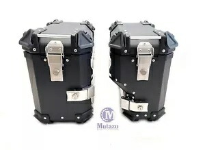 BMW 14-18 R1200GS ADV/18-23 R1250 ADV 用マウント付きブラック パニア サドルバッグ Black Pannier Saddlebags with Mount for BMW 14-18 R1200GS ADV/ 18-23 R1250 ADV 【並行輸入品】