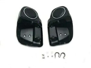 Mutazu 下部ベントフェアリング 6.5 インチスピーカーポッド グリル付き - 2014 年以降 ハーレーツーリング Mutazu Lower Vented Fairing 6.5\