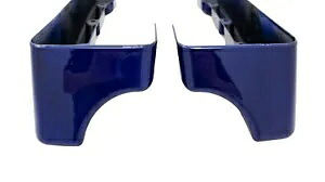 コバルトブルー CVO スタイル サドルバッグ エクステンション デュアル カットアウト ハーレー ツーリング モデル用 Cobalt Blue CVO Style Saddlebag Extensions Dual Cut out for Harley Touring Model 【並行輸入品】