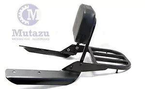 Mutazu ブラック シーシーバー バックレスト & 荷物ラック 2014 2015 ホンダ CTX700N 用 Mutazu Black Sissy Bar Backrest & Luggage Rack for 2014 2015 Honda CTX700N 【並行輸入品】