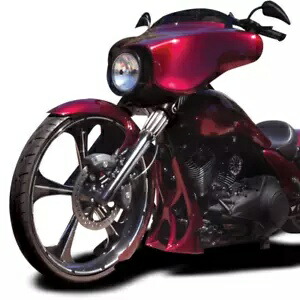 ストリート ロード キング グライド CVO FLHX カスタム チン スポイラー ヴェノム ハーレー ツーリング バガー Street Road King Glide CVO FLHX Custom Chin Spoiler Venom Harley Touring Bagger 【並行輸入品】
