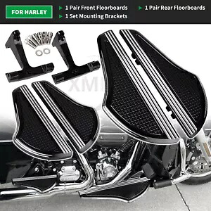 運転席助手席フロアボードフットペグマウントブラケットハーレー CVO エレクトラグライド用 Driver Passenger Floorboards Foot Peg Mount Bracket For Harley CVO Electra Glide 【並行輸入品】