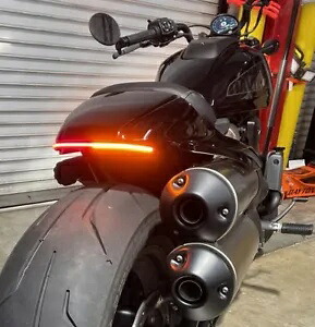 Sportster-S LED フェンダー ライト バー キット (垂直サイド タグ ブラケット付き) - レッド レンズ Sportster-S LED Fender Light Bar Kit w/ Vertical Side Tag Bracket - Red Lens 【並行輸入品】