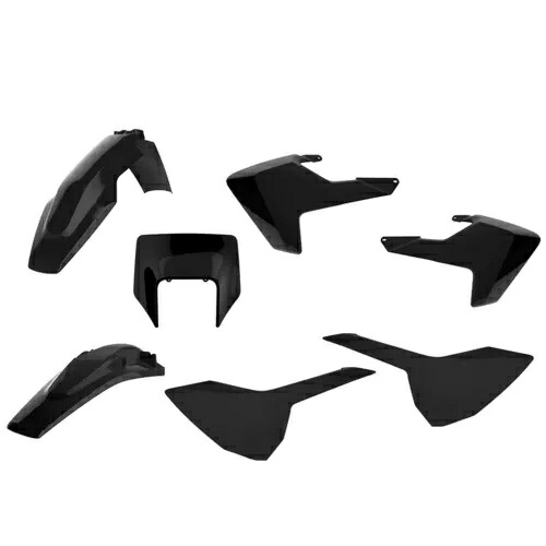 Polisport プラスチック キット セット ブラック 交換用 ハスクバーナ FE 2018-2019 TE 2017-2018 Polisport Plastic Kit Set Black Replacement Husqvarna FE 2018-2019 TE 2017-2018 【並行輸入品】
