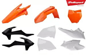 Polisport プラスチックキットセット OEM 交換用 KTM 250 350 450 500 EXC 17-19 90751 Polisport Plastic Kit Set OEM Replacement KTM 250 350 450 500 EXC 17-19 90751 【並行輸入品】