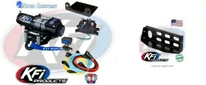 KFI 2000LB スチールケーブルウインチとマウントキット Gator XUV 625 825 855 S4 HPX 615 815 KFI 2000LB Steel cable Winch and Mount Kit Gator XUV 625 825 855 S4 HPX 615 815 【並行輸入品】