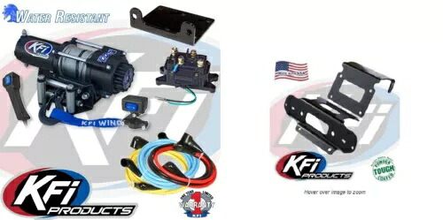 KFI 3000 LB ウインチ & マウント キット ホンダ ランチャー 420 4x4 2007-2014 2014 年のメモを参照 KFI 3000 LB Winch & Mount Kit Honda Rancher 420 4x4 2007-2014 see notes for 2014 【並行輸入品】｜カスタムパーツ WORLD倉庫