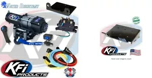 KFI 3000 LB スチールケーブル ウインチとマウントキット スズキ キング クワッド 400 2008-2024 KFI 3000 LB Steel Cable Winch and Mount Kit Suzuki King Quad 400 2008-2024 【並行輸入品】|カスタムパーツ WORLD倉庫