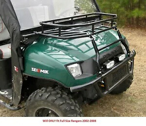 Seizmik フードラックホルダー ブラック バスケット ギア ポラリス レンジャー フルサイズ 2002-2008 Seizmik Hood Rack Holder Black Basket Gear Polaris Ranger Full Size 2002-2008 【並行輸入品】｜カスタムパーツ WORLD倉庫