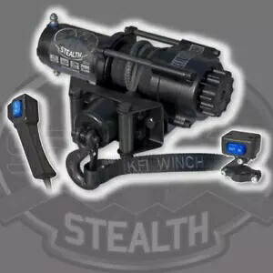 KFI Products ステルス ウインチ 3500 LB 合成ケーブル ロープ ATV UTV ハンドルバー スイッチ KFI Products Stealth Winch 3500 LB Synthetic Cable Rope ATV UTV Handlebar Switch 【並行輸入品】
