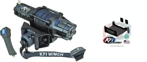 KFI 5000 LB アサルト ウインチ & マウント キット バイキング & VI 14-24 ウルヴァリン X2 X4 16-19 KFI 5000 LB Assault Winch & Mount Kit Viking & VI 14-24 Wolverine X2 X4 16-19 【並行輸入品】