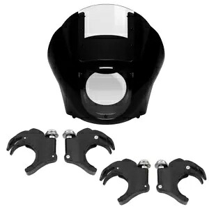 クォーターヘッドフェアリング & フロントガラス 49mm フォーククランプ付き ハーレー FXBB 18 以降に適合 Quarter Head Fairing & Windshield W/49mm Fork Clamp Fit For Harley FXBB 18-later 【並行輸入品】