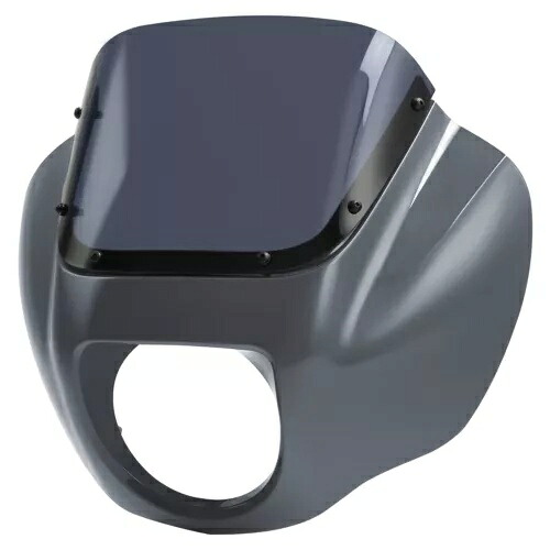 ヘッドライトフェアリングフロントガラスハーレーソフテイル FXLRS 2020-Up ガンシップグレーに適合 Headlight Fairings Windshield Fit For Harley Softail FXLRS 2020-Up Gunship Gray 【並行輸入品】