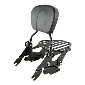 シーシーバー 荷物ラック & ドッキングキット ハーレーツーリングロードキング 2009-2013 に適合 Sissy Bar Luggage Rack & Docking Kit Fit For Harley Touring Road King 2009-2013 【並行輸入品】|カスタムパーツ WORLD倉庫