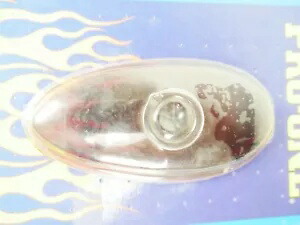 カスタムオートバイチョッパーハーレーティアドロップブルードットテールライトランプレンズホットロッド Custom Motorcycle Chopper Harley Tear Drop Blue Dot Tail Light Lamp Lens Hot Rod 【並行輸入品】画像