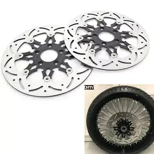11.8 インチ フローティング フロント ブレーキ ローター ツーリング ストリート グライド ロード グライド エレクトラ グライド 11.8" Floating Front Brake Rotors Touring Street Glide Road Glide Electra Glide 【並行輸入品】｜カスタムパーツ WORLD倉庫