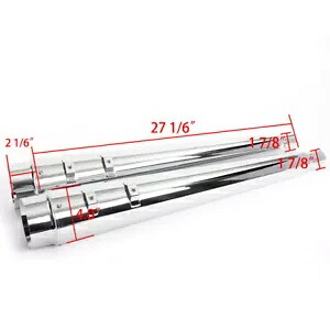 4インチ スリップオン メガホン エキゾーストパイプ ハーレー ツーリング 1995-2016 ロードキング グライド用 4" Slip-on Megaphone Exhaust Pipes for Harley Touring 1995-2016 Road King Glide 【並行輸入品】｜カスタムパーツ WORLD倉庫