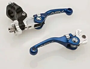 ASV F4 ブレーキ&クラッチレバーセット ショート ブルー スズキ RM65 RM85 RM125 RM250 ASV F4 Brake & Clutch Lever Set Short Blue Suzuki RM65 RM85 RM125 RM250 【並行輸入品】｜カスタムパーツ WORLD倉庫