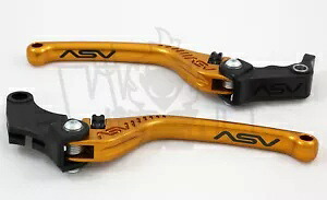 ヤマハ R1 2004 05 06 07 08 09 10 11 12 13 14 ASV F3 レバーセット ゴールド ロング Yamaha R1 2004 05 06 07 08 09 10 11 12 13 14 ASV F3 Lever Set Gold Long 【並行輸入品】