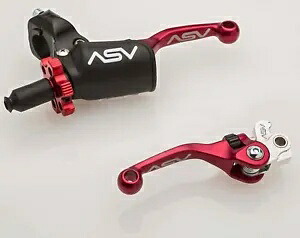 ASV F4 レバー セット プロパック レッド ショート ヤマハ バンシー 350 ブラスター 200 1995-2006 ASV F4 Lever Set Pro Pack Red Short Yamaha Banshee 350 Blaster 200 1995-2006 【並行輸入品】｜カスタムパーツ WORLD倉庫