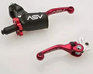 ASV F4 ATV レバー セット プロパック レッド ショート ヤマハ ラプター 125 250 700 年中 ASV F4 ATV Lever Set Pro Pack Red Short Yamaha Raptor 125 250 700 years inside 【並行輸入品】