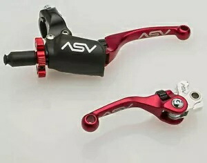 ASV F4 ブレーキ&クラッチレバーセット プロパック レッド スズキ RMZ250 RMZ450 ASV F4 Brake & Clutch Lever Set Pro Pack Red Suzuki RMZ250 RMZ450 【並行輸入品】
