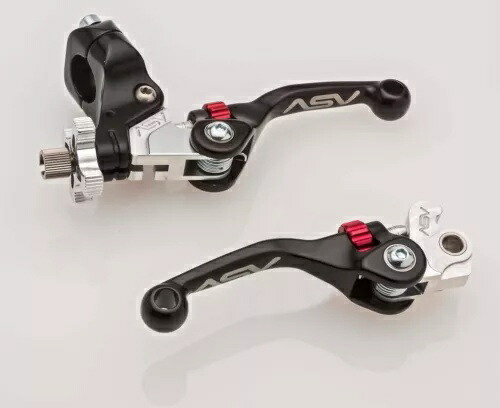 ASV F4 ブレーキ&クラッチレバーセット ブラック ショート ホンダ CRF250R CRF450R ASV F4 Brake & Clutch Lever Set Black Short Honda CRF250R CRF450R 【並行輸入品】