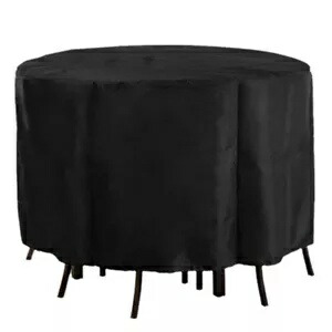 防水パティオラウンドテーブルカバー屋外ガーデン家具防塵UV保護 Waterproof Patio Round Table Cover Outdoor Garden Furniture Dust UV Protection画像