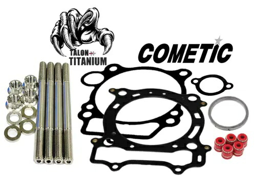 最高の YFZ450R YFZ 450R シリンダーヘッドスタッドチタンスタッドキットコメティックガスケットセット Best YFZ450R YFZ 450R Cylinder Head Studs TITANIUM Stud Kit Cometic Gaskets Set 【並行輸入品】