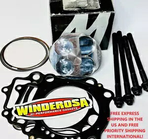 04-09 CRF250R CRF 250R 250X ストックボア Wossner ピストン ガスケット スタッド トップエンド キット 04-09 CRF250R CRF 250R 250X Stock Bore Wossner Piston Gaskets Studs Top End Kit 【並行輸入品】
