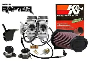 Raptor 660 キャブキット コンプリートストックキャブレター K&N フィルター ブラックビレットスロットル Raptor 660 Carb Kit Complete Stock Carburetor K&N Filter Black Billet Throttle 【並行輸入品】 66,550円