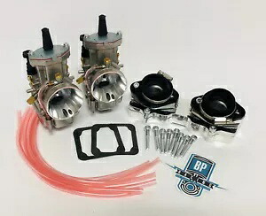 Banshee 28mm 28 Mil PWK スタイル 炭水化物 キャブレター ビレット インテーク マニホールド セット Banshee 28mm 28 Mil PWK Style Carbs Carb Carburetors Billet Intake Manifolds Set 【並行輸入品】