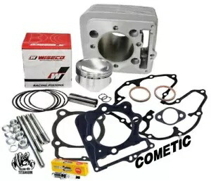 400EX 400X 87mm ビッグボアキット + 2 シリンダーピストン 416cc トップエンドリビルドパーツキット 400EX 400X 87mm Big Bore Kit +2 Cylinder Piston 416cc Top End Rebuild Parts Kit 【並行輸入品】