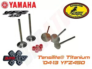 ヤマハ YFZ450 YFZ 450 チタンヘッドフィックスキブルホワイト吸気排気バルブシール Yamaha YFZ450 YFZ 450 TITANIUM Head Fix Kibblewhite Intake Exhaust Valves Seals 【並行輸入品】