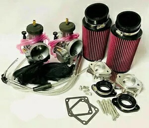 Banshee 35mm 35 ミル キャブレター キット PWK スタイル ノックオフ キャブレター コンプリート キット Banshee 35mm 35 Mil Carb Kit PWK Style Knock Off Carbs Carburetor Complete Kit 【並行輸入品】