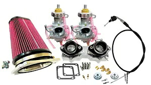 Banshee ストック キャブ コンプリート キット プロ フロー ミクニ スタイル キャブ ビレット マニホールド キット Banshee Stock Carbs Complete Kit Pro Flow Mikuni Style Carb Billet Manifolds Kit 【並行輸入品】